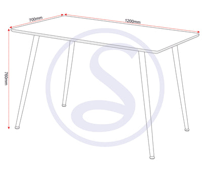 Barley Dining Table - Oak Veneer/Oak Effect