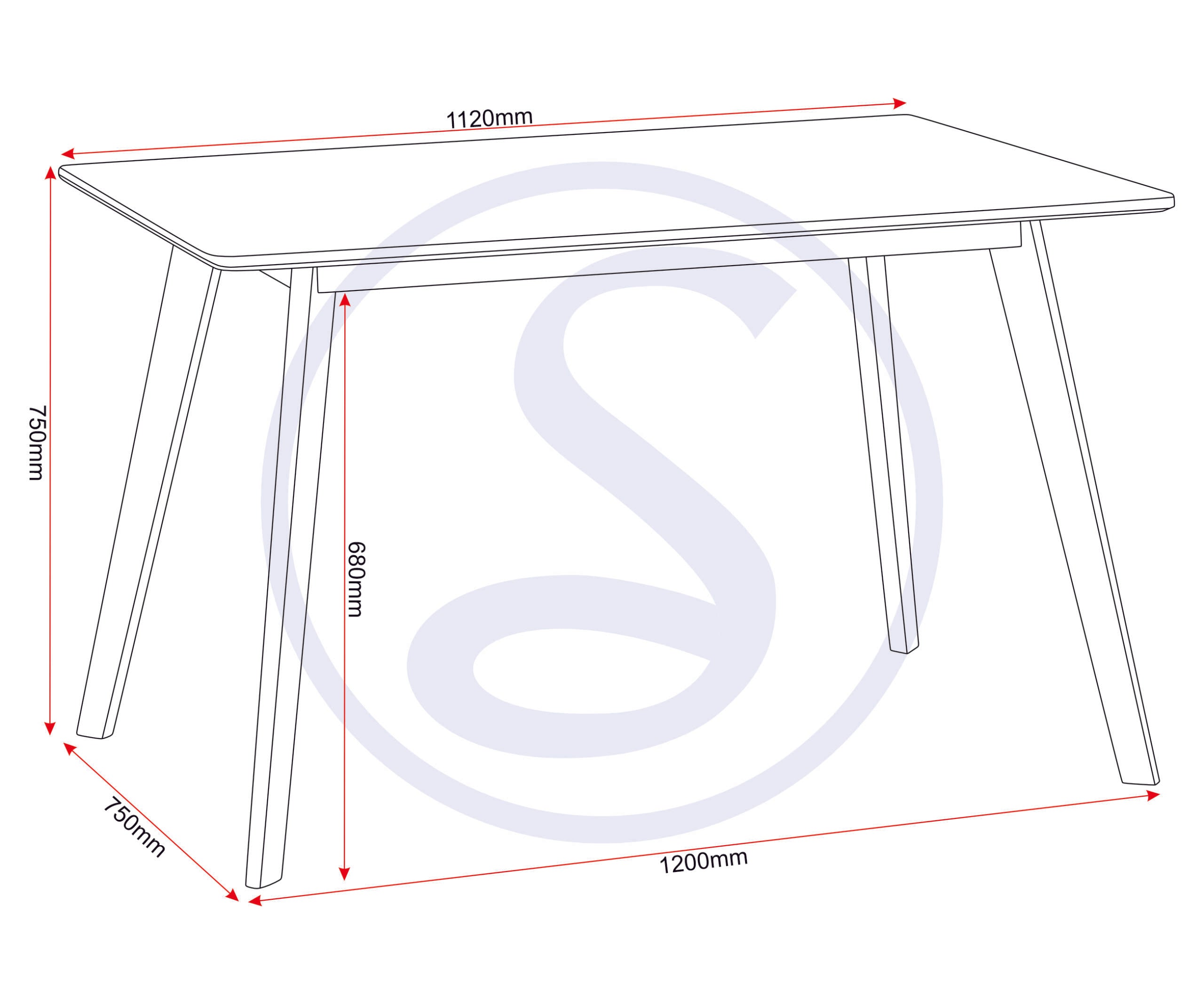 Bendal Dining Table - White/Beech