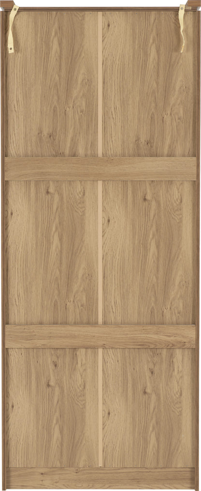 Charles 2 Door 2 Drawer Wardrobe - Oak Effect Veneer