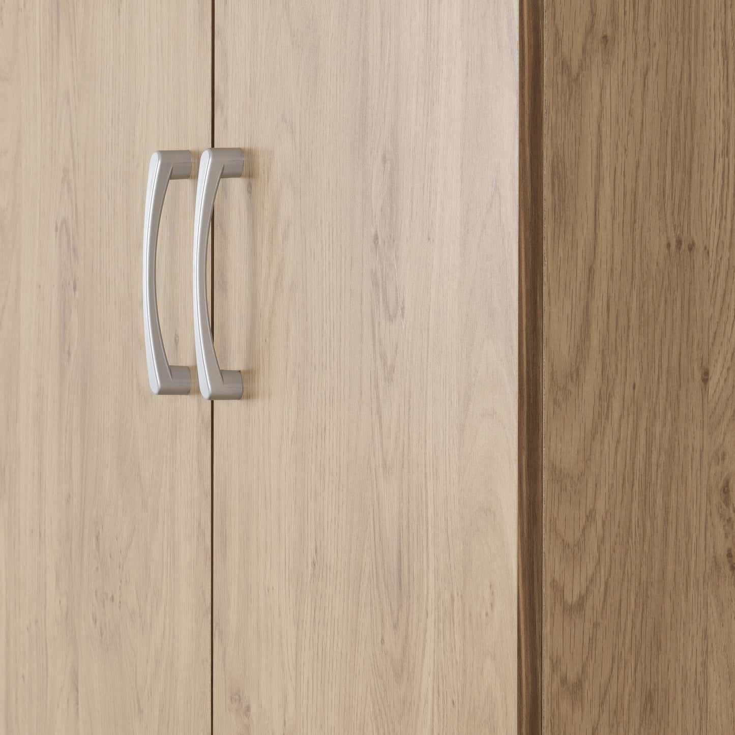 Charles 2 Door 2 Drawer Wardrobe - Oak Effect Veneer