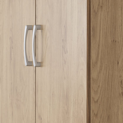Charles 2 Door 2 Drawer Wardrobe - Oak Effect Veneer