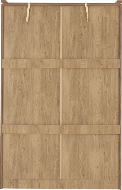 Charles 2 Door Slider Wardrobe - Oak Effect Veneer