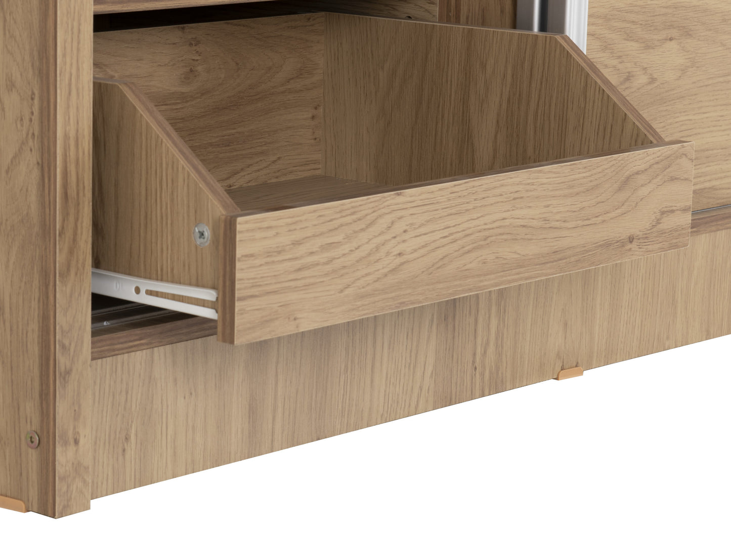 Charles 2 Door Slider Wardrobe - Oak Effect Veneer