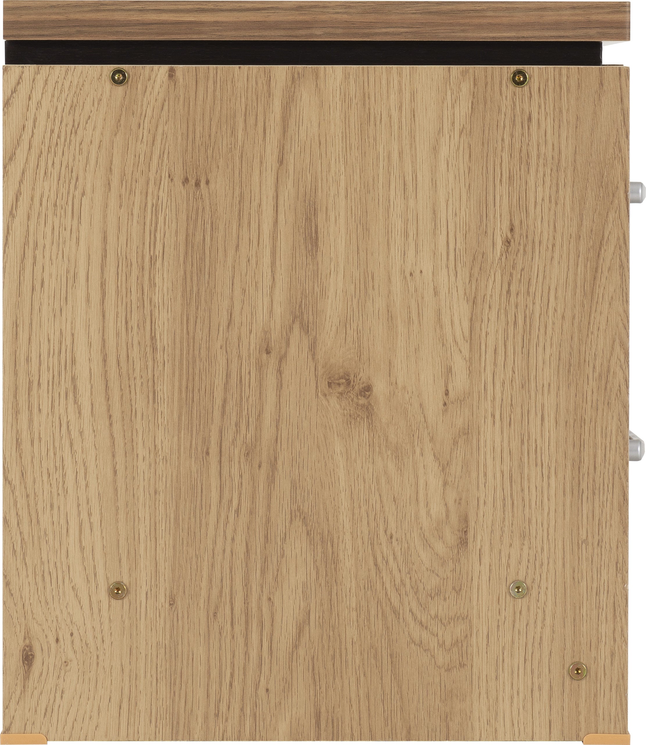 Charles 2 Drawer Bedside - Oak Effect Veneer