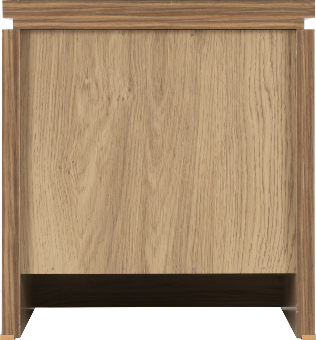Charles 2 Drawer Bedside - Oak Effect Veneer