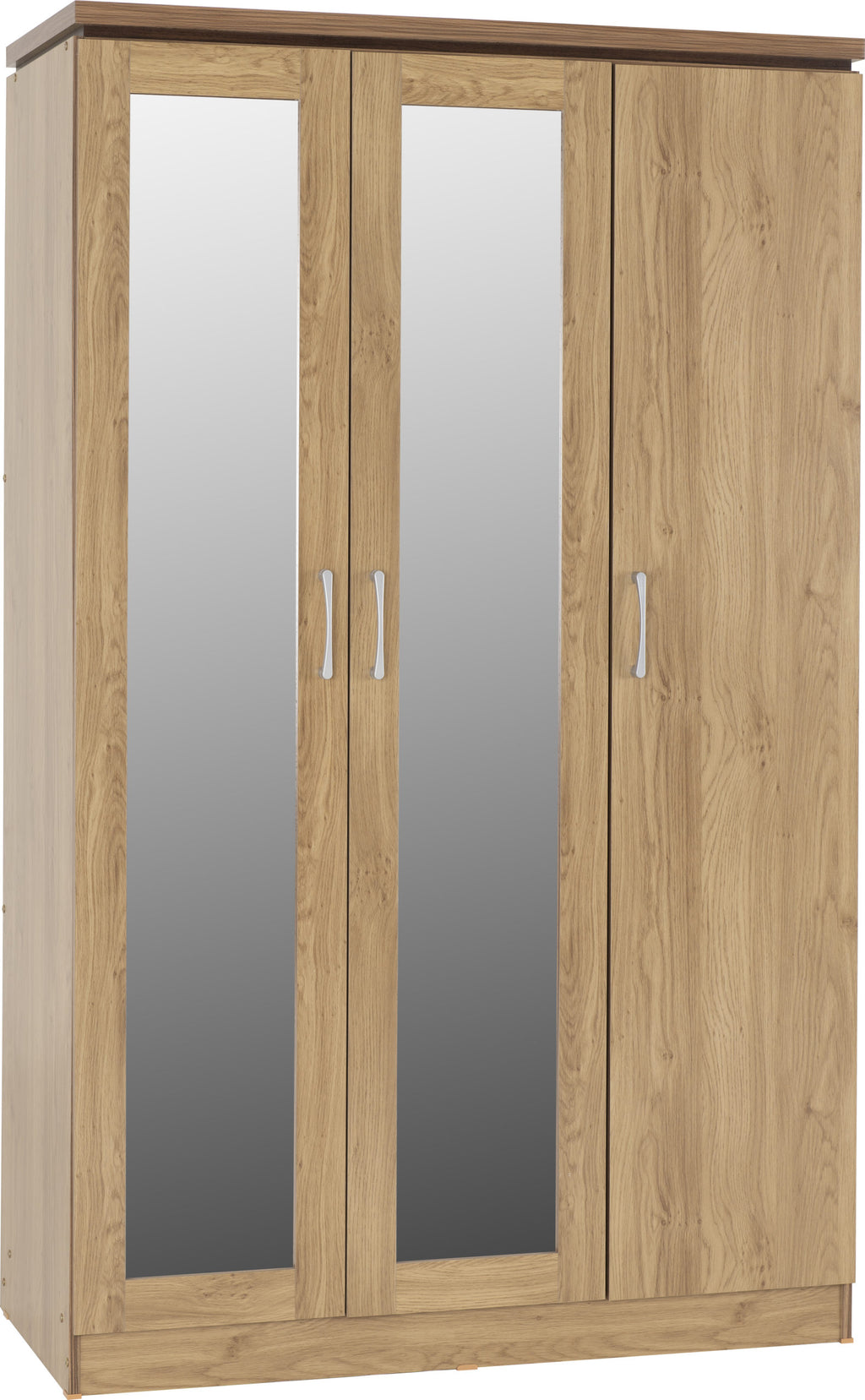 Charles 3 Door All Hanging Wardrobe - Oak Effect Veneer