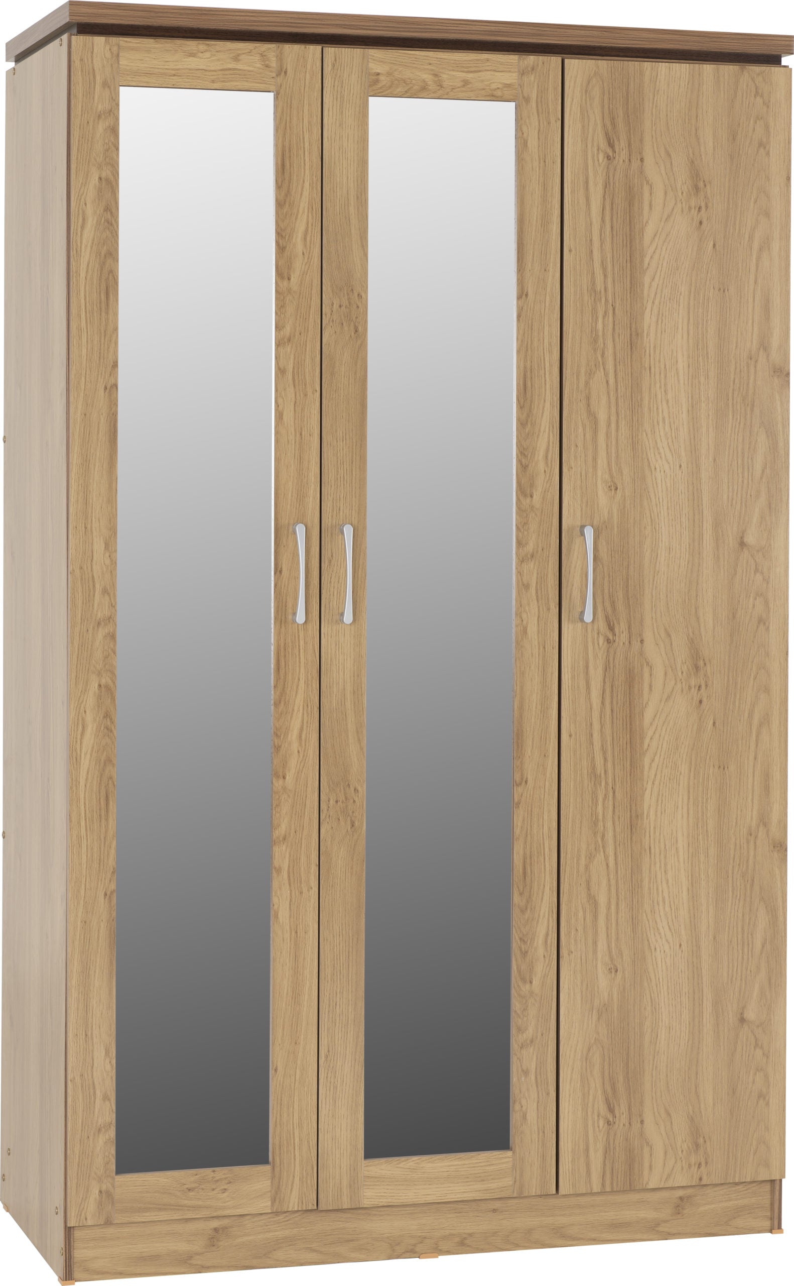 Charles 3 Door All Hanging Wardrobe - Oak Effect Veneer