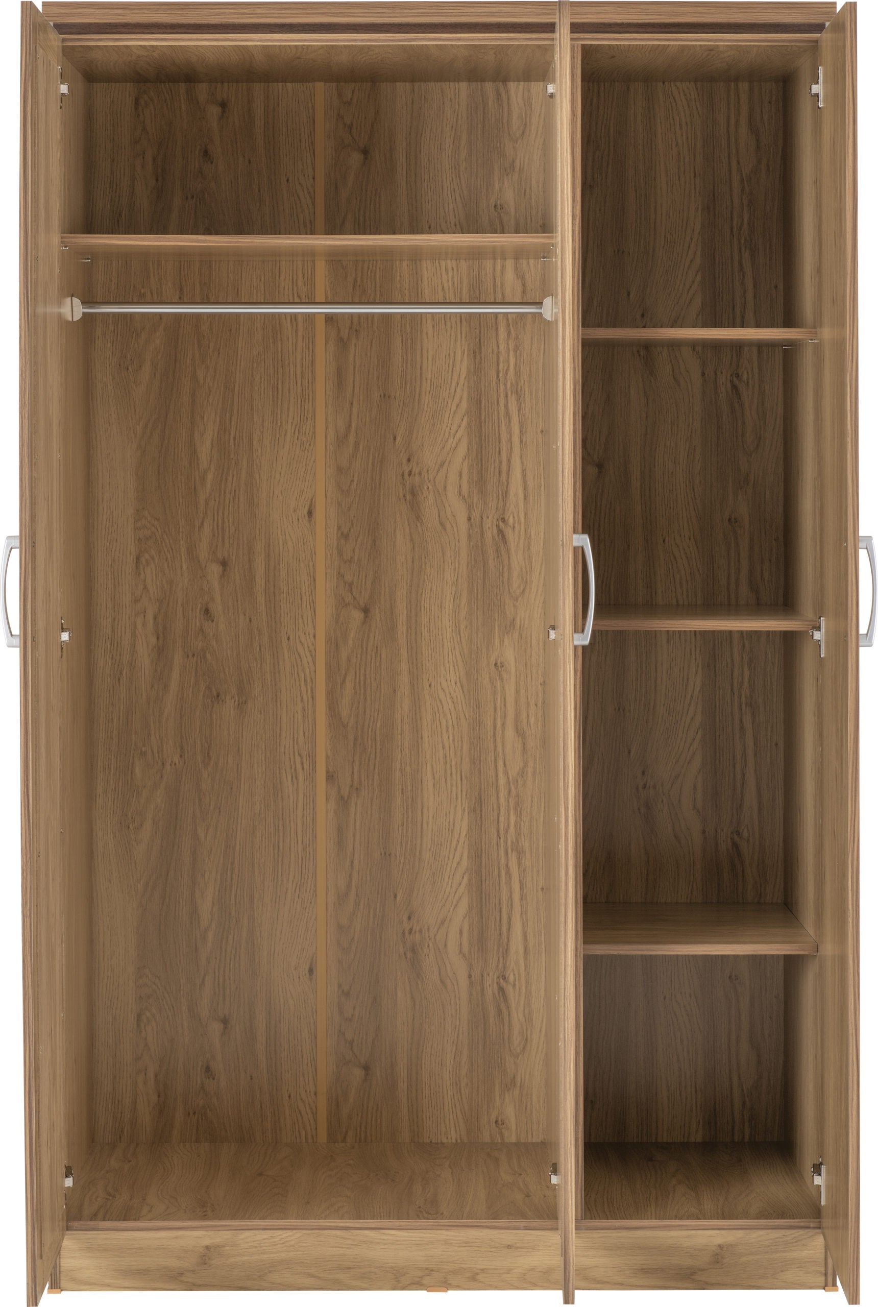 Charles 3 Door All Hanging Wardrobe - Oak Effect Veneer