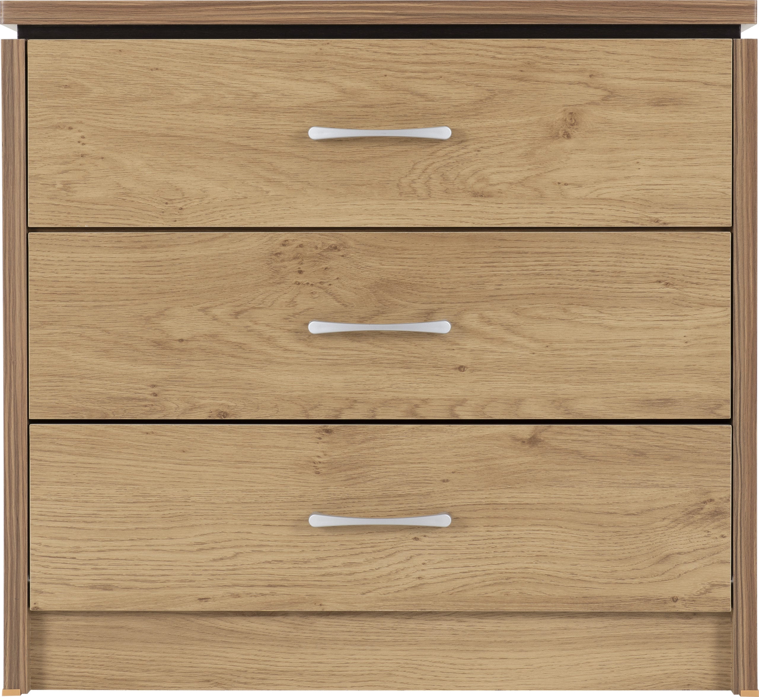 Charles 3 Drawer Chest - Oak Effect Veneer