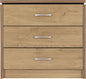 Charles 3 Drawer Chest - Oak Effect Veneer