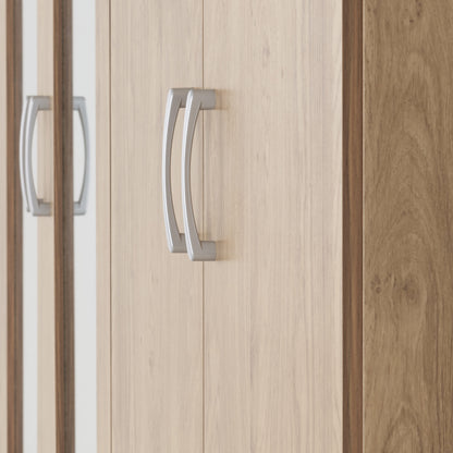 Charles 4 Door 2 Drawer Wardrobe - Oak Effect Veneer