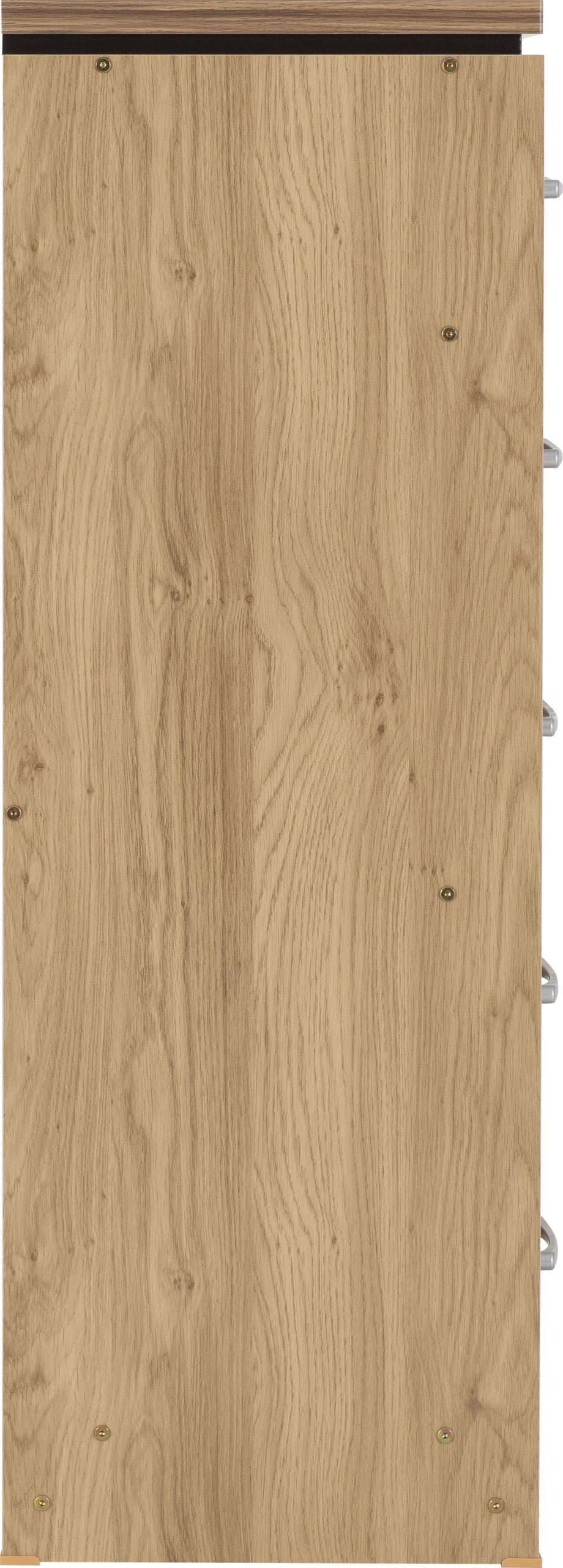 Charles 5 Drawer Narrow Chest - Oak Effect Veneer