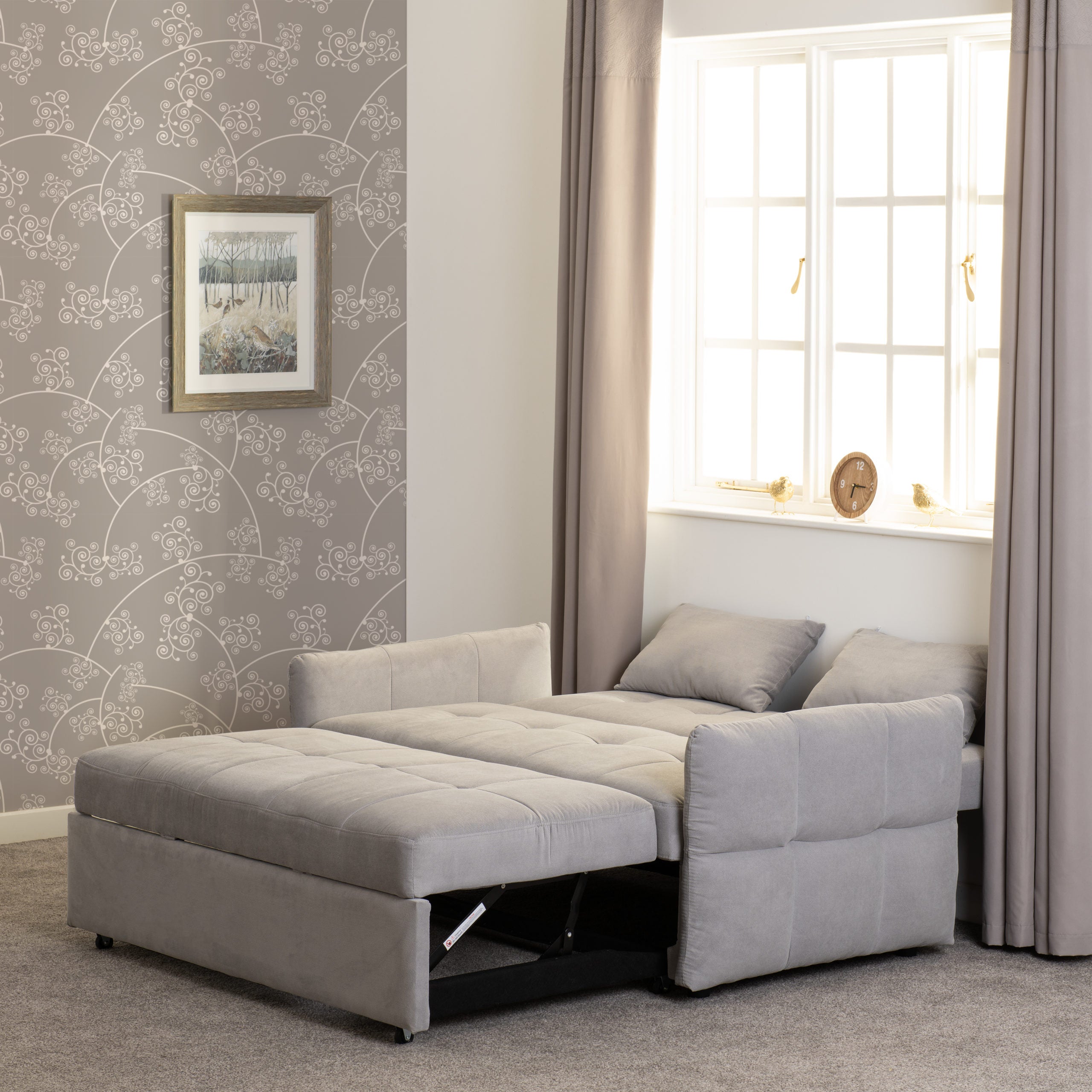 Chelsea Sofa Bed - Silver Grey Fabric