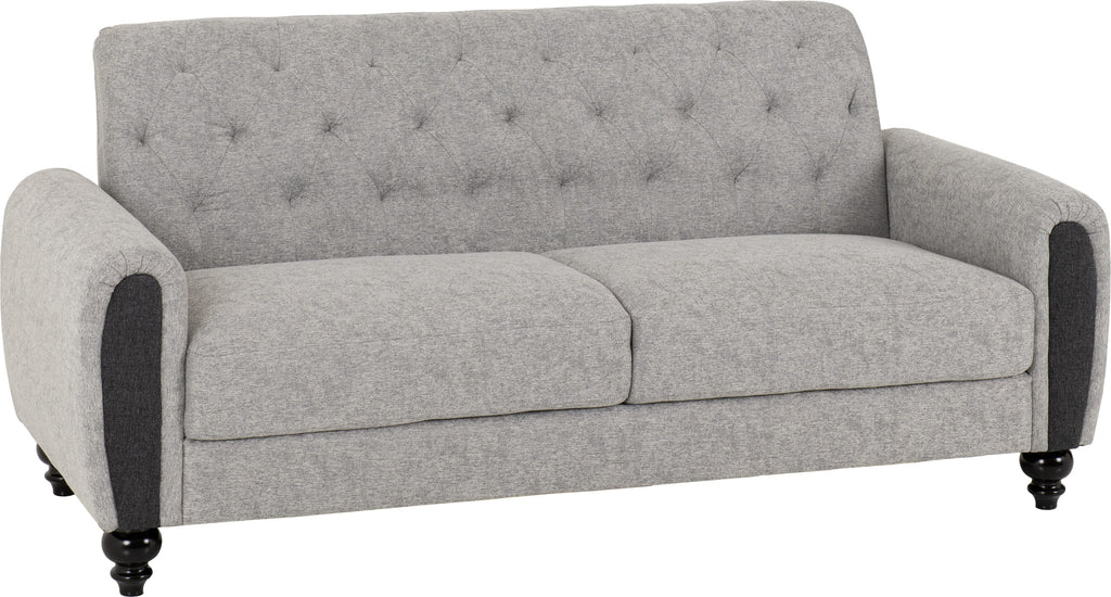 Chester 3+2 Suite - Light Grey Fabric