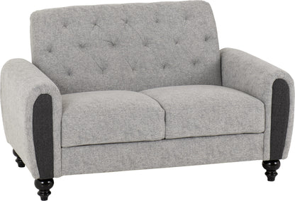 Chester 3+2 Suite - Light Grey Fabric