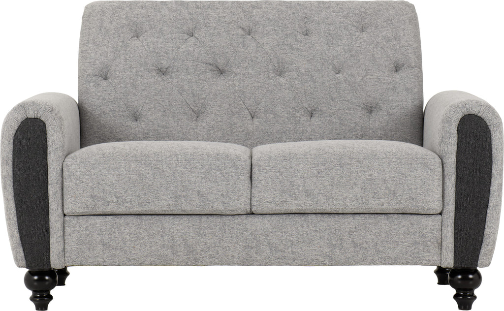 Chester 3+2 Suite - Light Grey Fabric