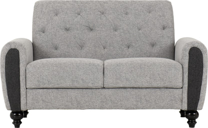 Chester 3+2 Suite - Light Grey Fabric