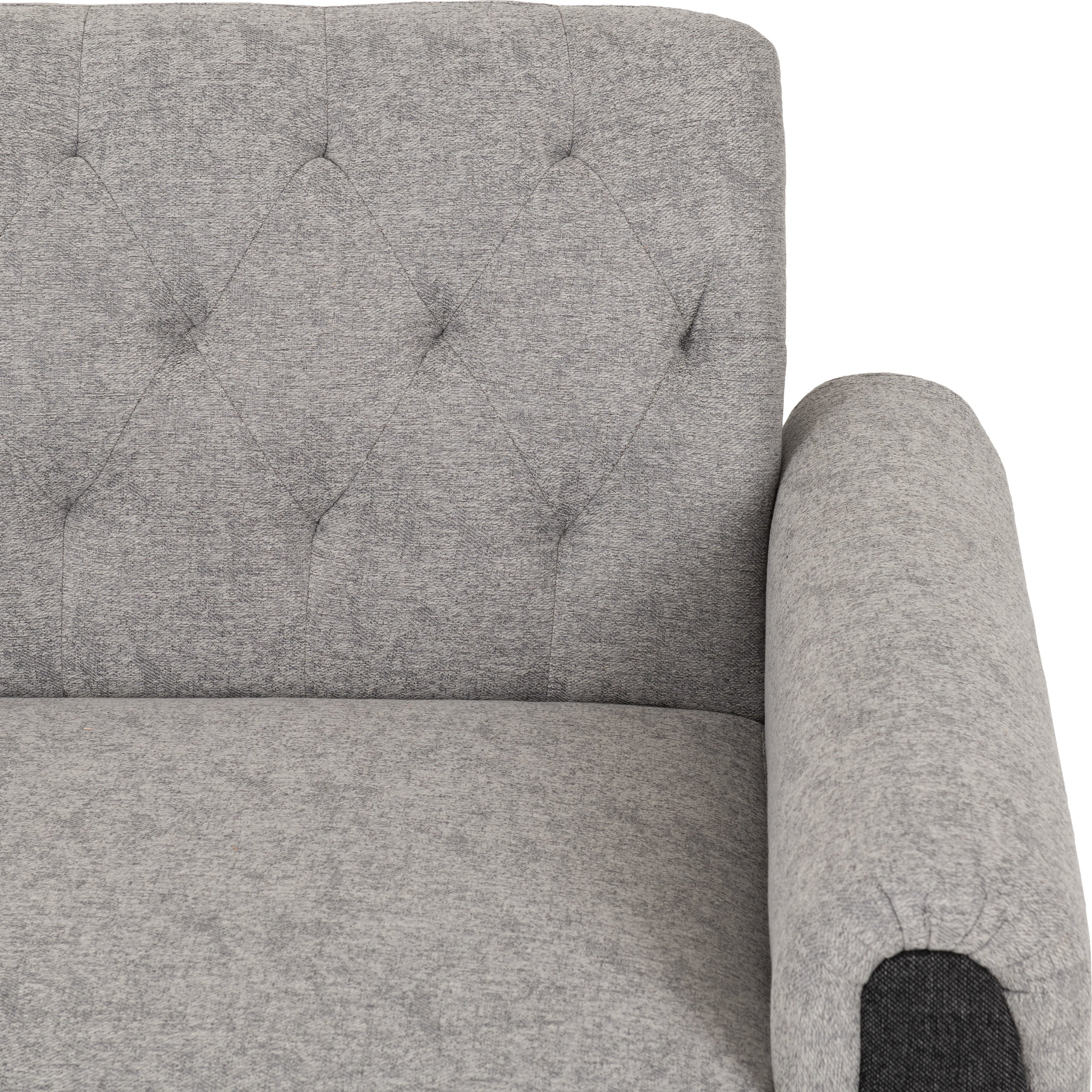 Chester 3+2 Suite - Light Grey Fabric