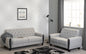 Chester 3+2 Suite - Light Grey Fabric