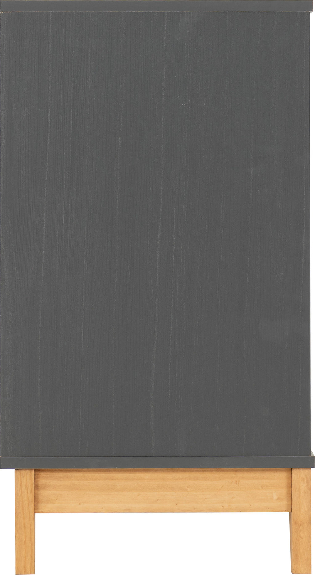 Cleveland 3 Drawer Chest - White/Grey Metal Effect