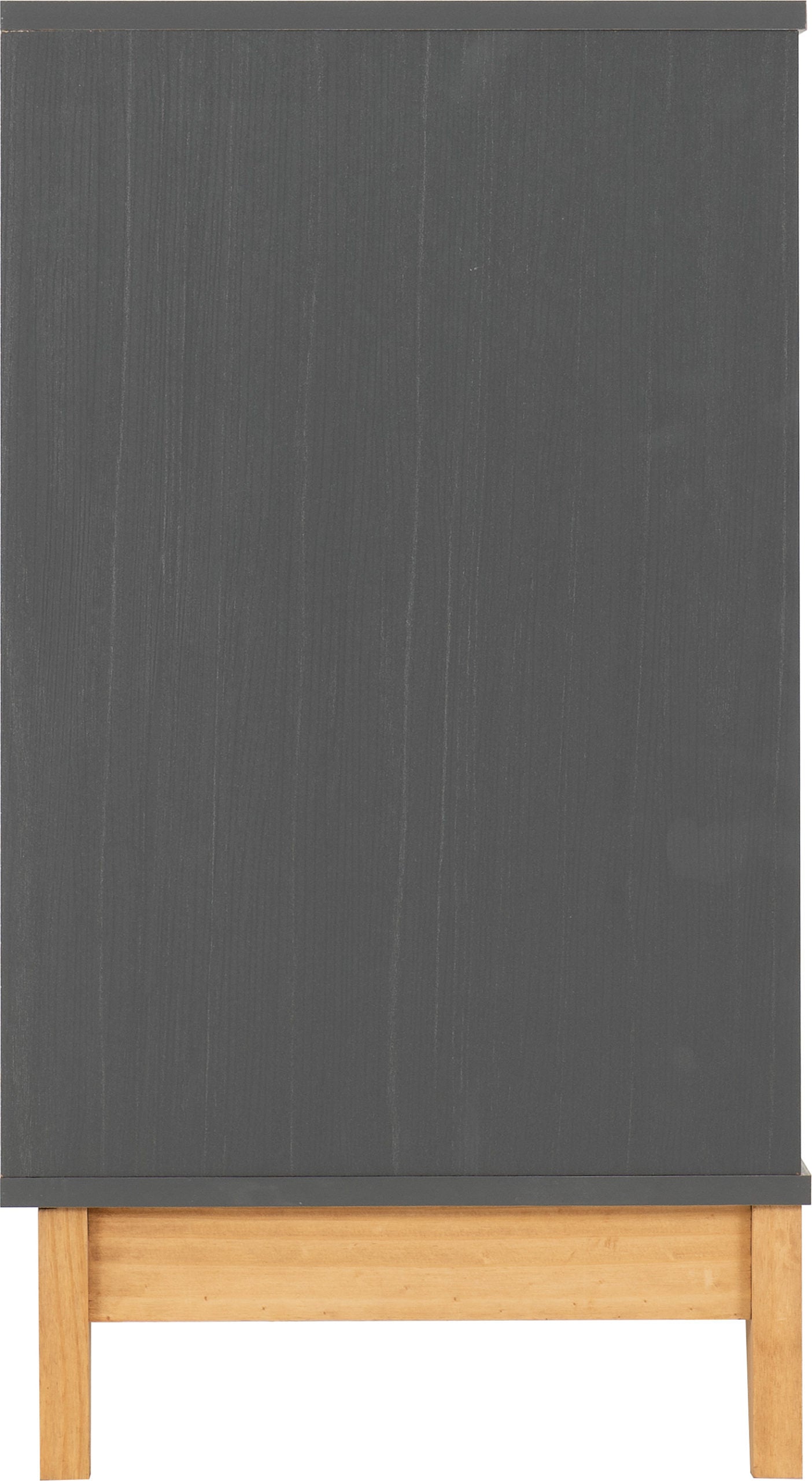 Cleveland 3 Drawer Chest - White/Grey Metal Effect