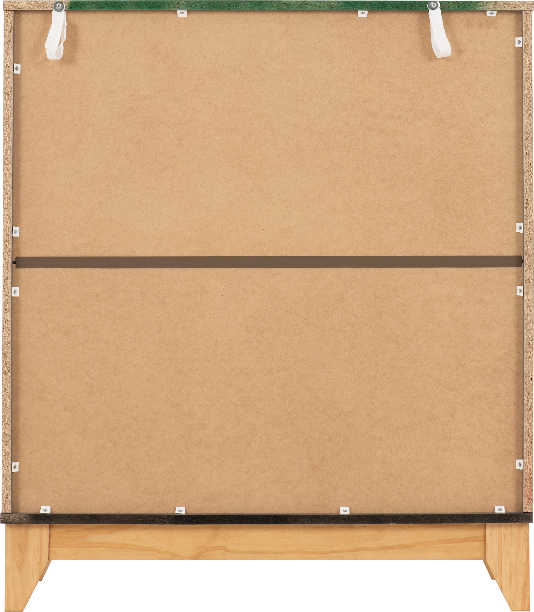 Cleveland 3+2 Drawer Chest - White/Grey Metal Effect