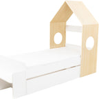 Cody 1 Drawer House Bed - White/Pine Effect