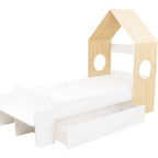 Cody 1 Drawer House Bed - White/Pine Effect