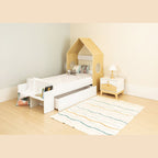 Cody 2 Drawer Bedside - White/Pine Effect