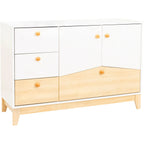 Cody 2 Door 4 Drawer Storage Unit - White/Pine Effect