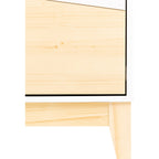 Cody 2 Door 4 Drawer Storage Unit - White/Pine Effect