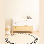 Cody 2 Door 4 Drawer Storage Unit - White/Pine Effect