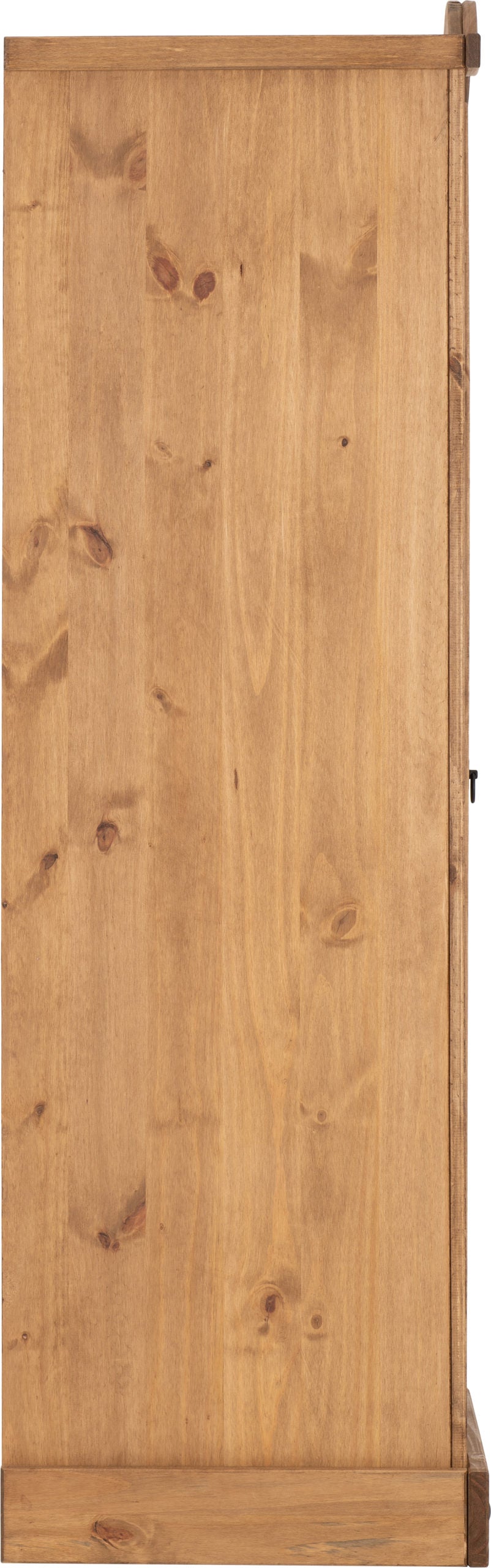 Corona 1 Door Wardrobe - Distressed Waxed Pine