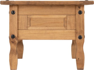 Corona 1 Drawer Coffee Table - Distressed Wax Pine