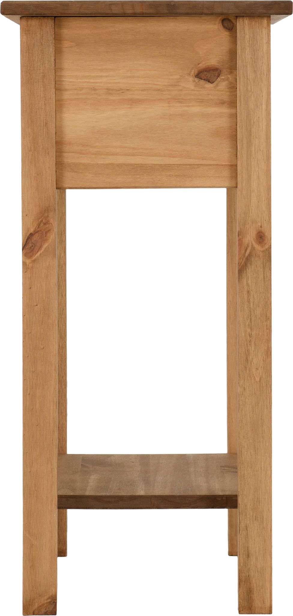 Corona 1 Drawer Console Table - Distressed Waxed Pine