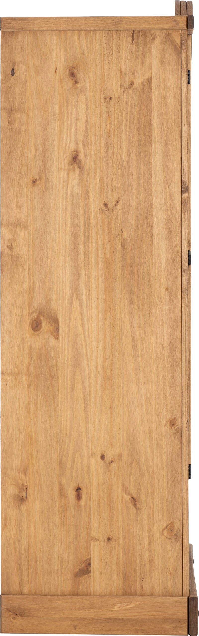 Corona 2 Door 1 Drawer Wardrobe - Distressed Waxed Pine