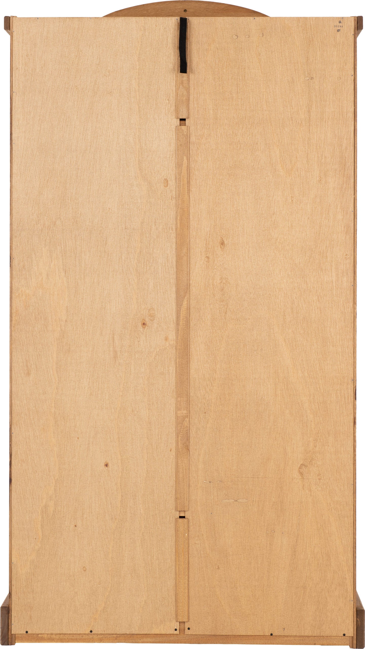 Corona 2 Door 1 Drawer Wardrobe - Distressed Waxed Pine