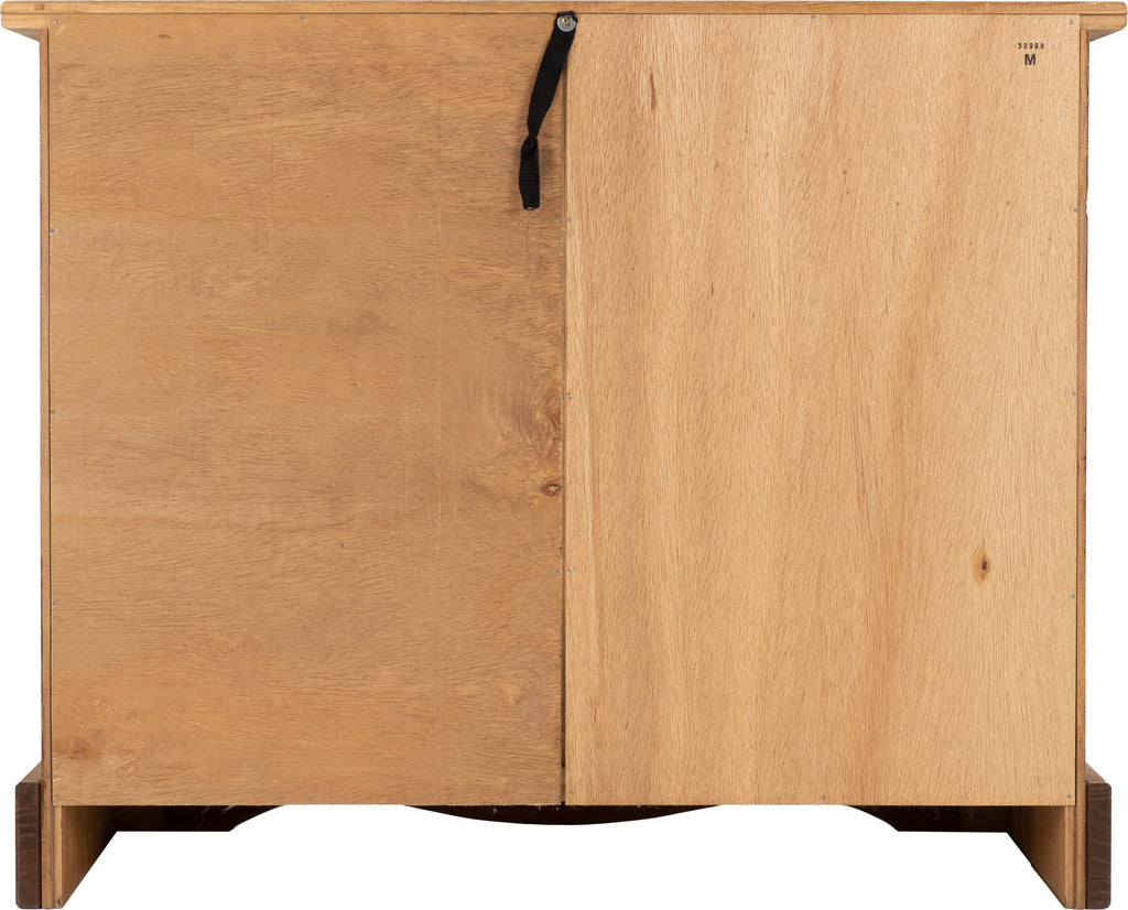 Corona 2 Door 2 Drawer Sideboard - Distressed Waxed Pine