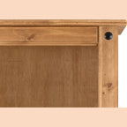 Corona 2 Door Display Unit/Bookcase - Distressed Waxed Pine