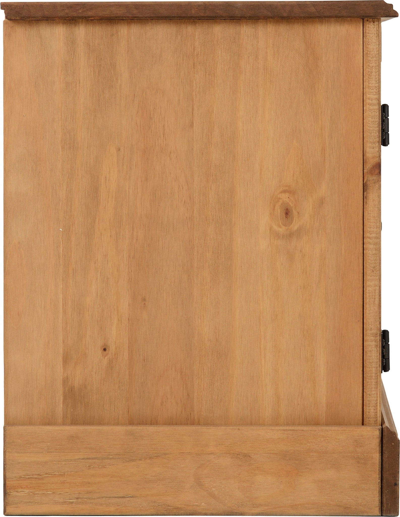 Corona 2 Door Flat Screen Tv Unit - Distressed Waxed Pine