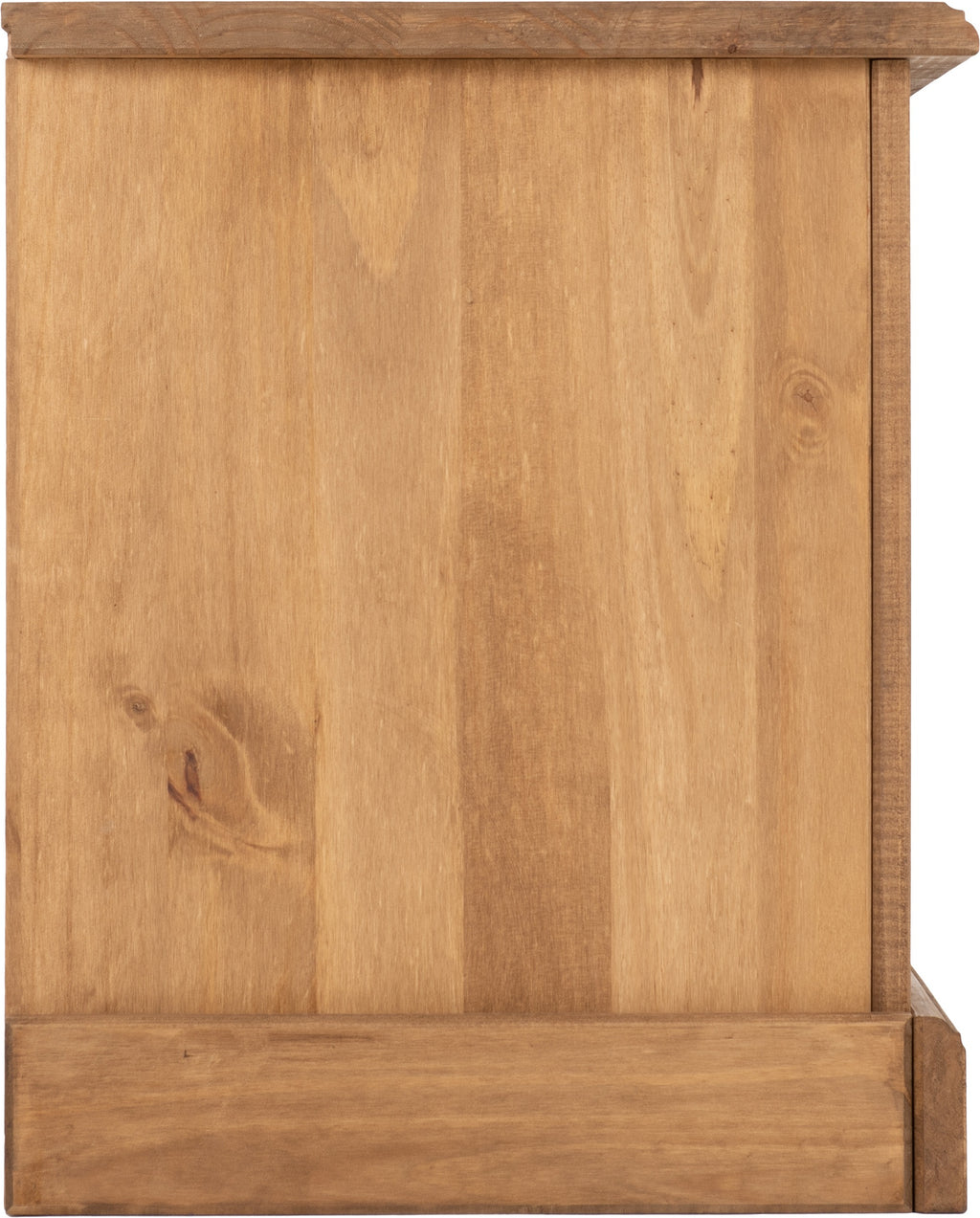 Corona 2 Drawer Flat Screen Tv Unit (No Shelf) - Distressed Waxed Pine