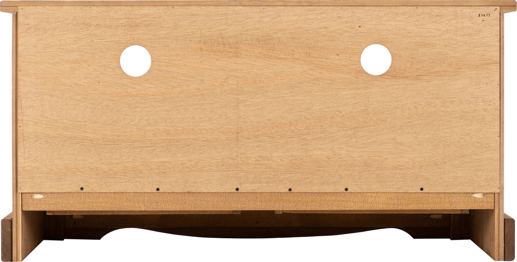 Corona 2 Drawer Flat Screen Tv Unit (No Shelf) - Distressed Waxed Pine