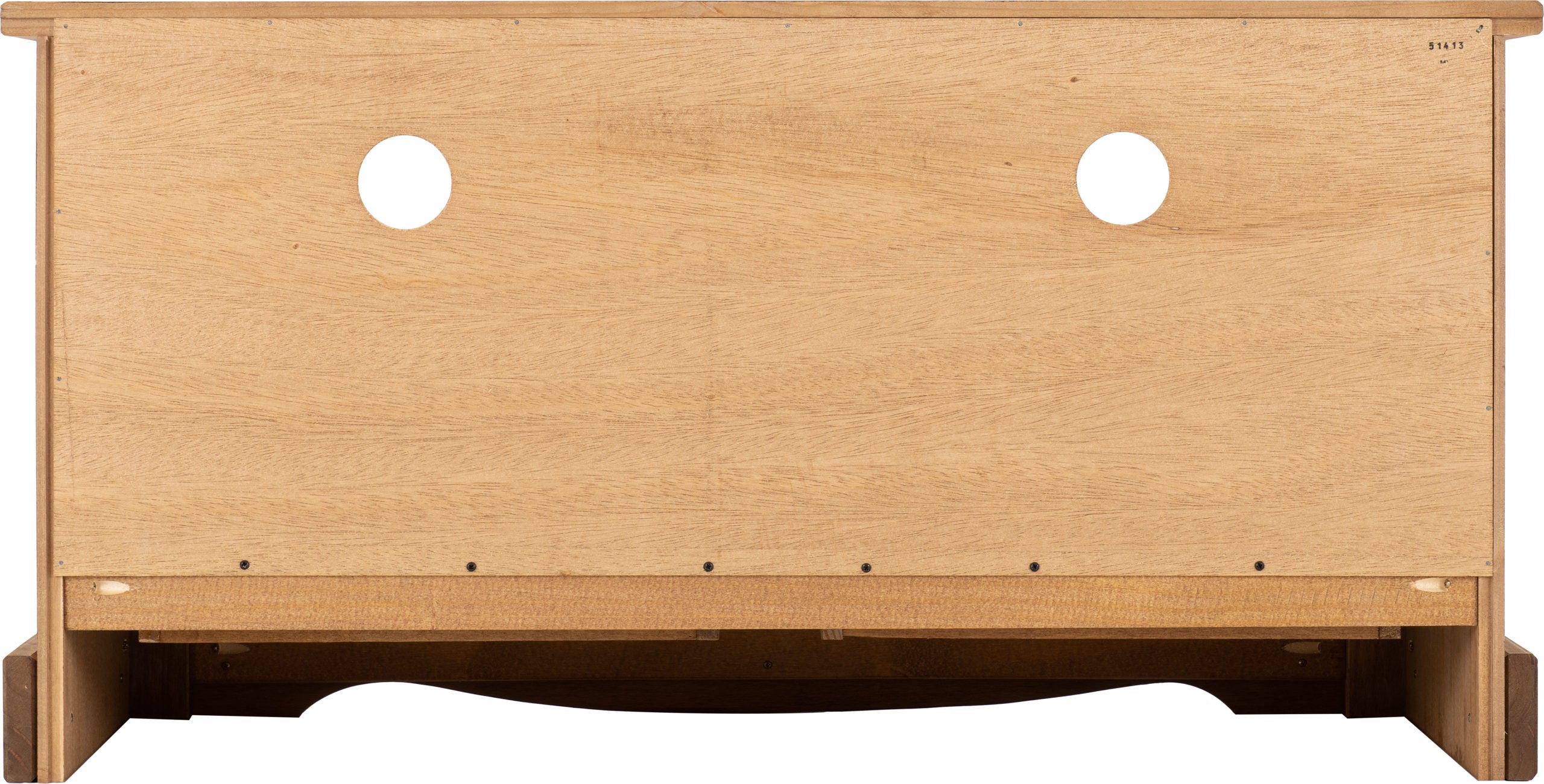 Corona 2 Drawer Flat Screen Tv Unit (No Shelf) - Distressed Waxed Pine