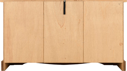 Corona 3 Door 3 Drawer Sideboard - Distressed Waxed Pine