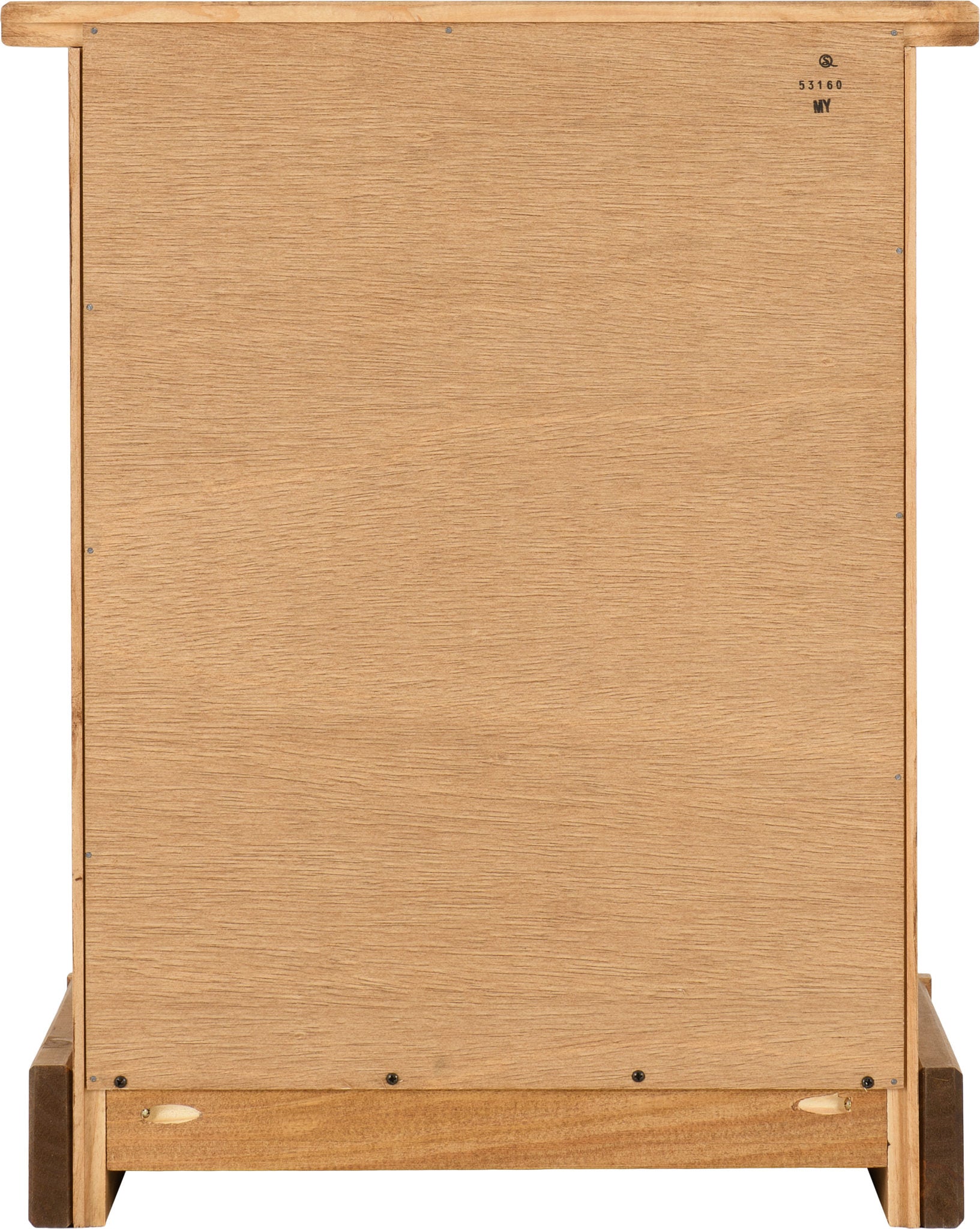 Corona 3 Drawer Bedside - Distressed Waxed Pine