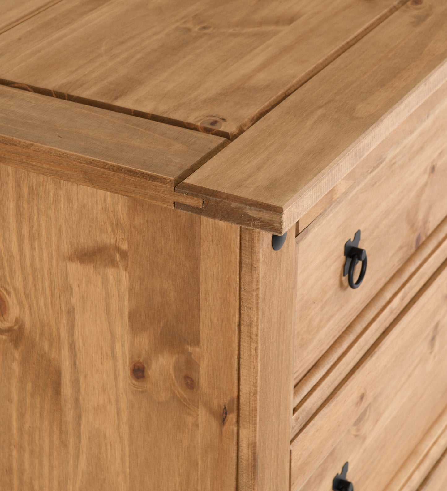 Corona 4 Drawer Chest - Distressed Waxed Pine
