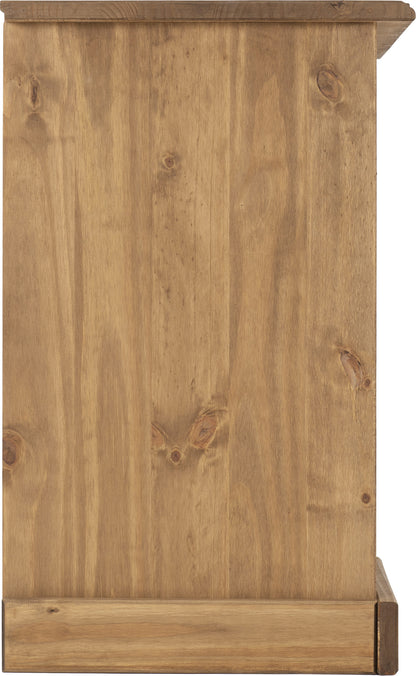 Corona 4 Drawer Dressing Table - Distressed Waxed Pine