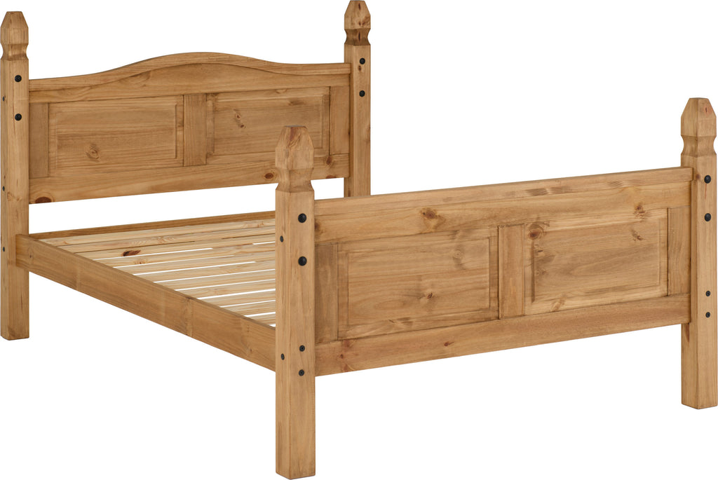 Corona 5' High End Bed - Distressed Waxed Pine