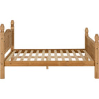 Corona 5' High End Bed - Distressed Waxed Pine