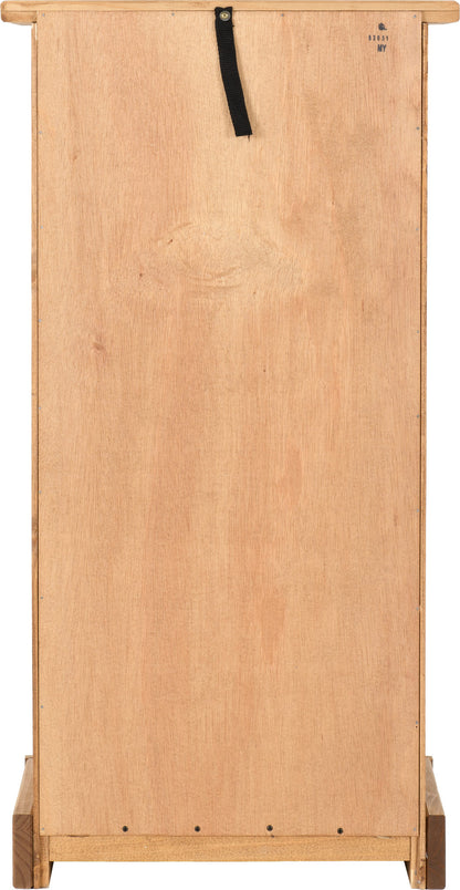 Corona 5 Drawer Narrow Chest - Distressed Waxed Pine